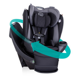 Gold Revolve360 Extend All-in-One Rotational Car Seat with SensorSafe (Onyx Black)
