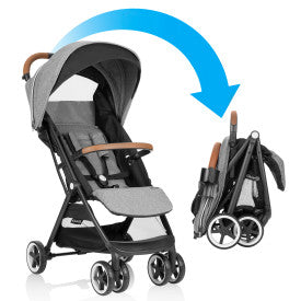 GOLD Otto Self-Folding Lightweight Travel Stroller (Moonstone Gray)
