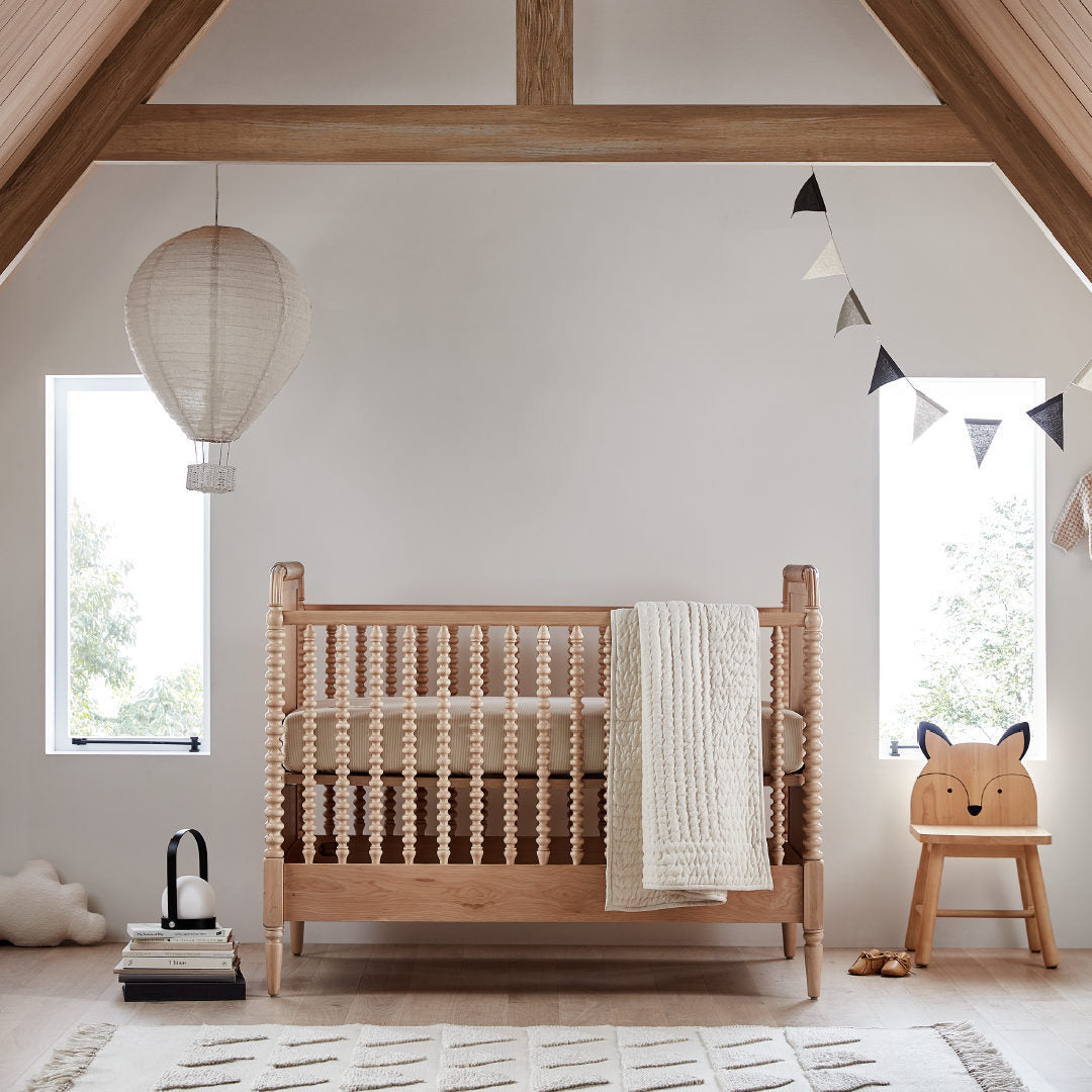 Jenny Lind Maple Wood Spindle Convertible Baby Crib