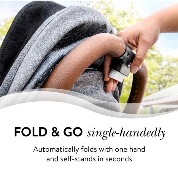 GOLD Otto Self-Folding Lightweight Travel Stroller (Moonstone Gray)