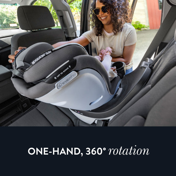 GOLD Revolve360 Slim 2-In-1 Rotational Convertible Car Seat w/Sensorsafe - Obsidian