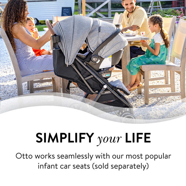 GOLD Otto Self-Folding Lightweight Travel Stroller (Moonstone Gray)