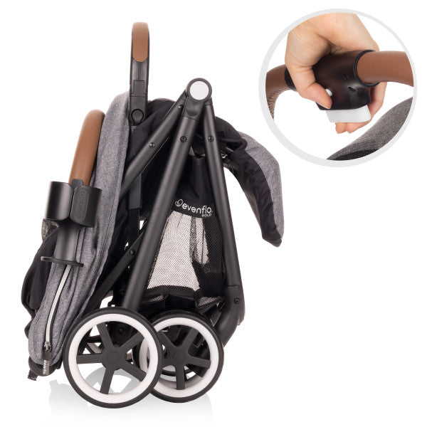 GOLD Otto Self-Folding Lightweight Travel Stroller (Moonstone Gray)