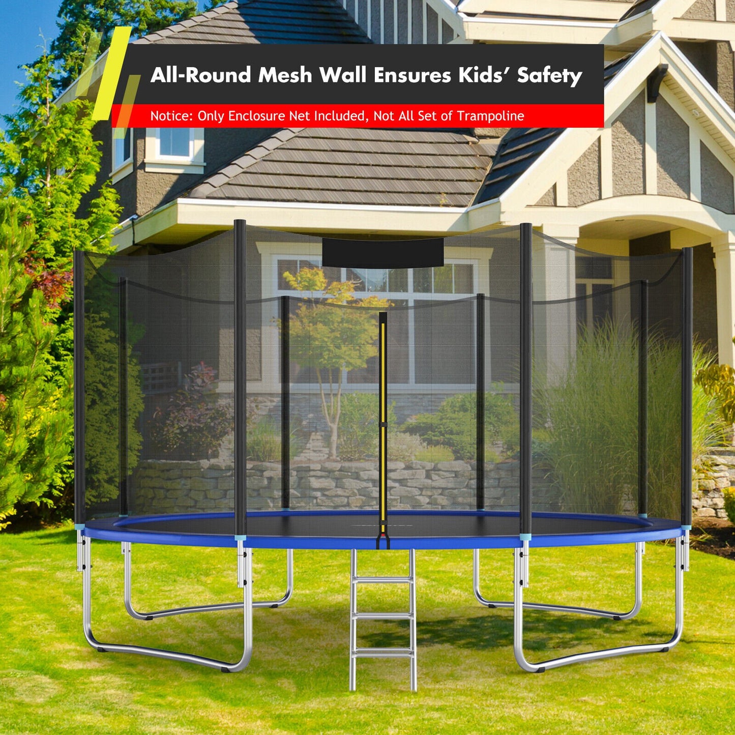 15/16 Feet Trampoline Replacement Safety Net-16 ft