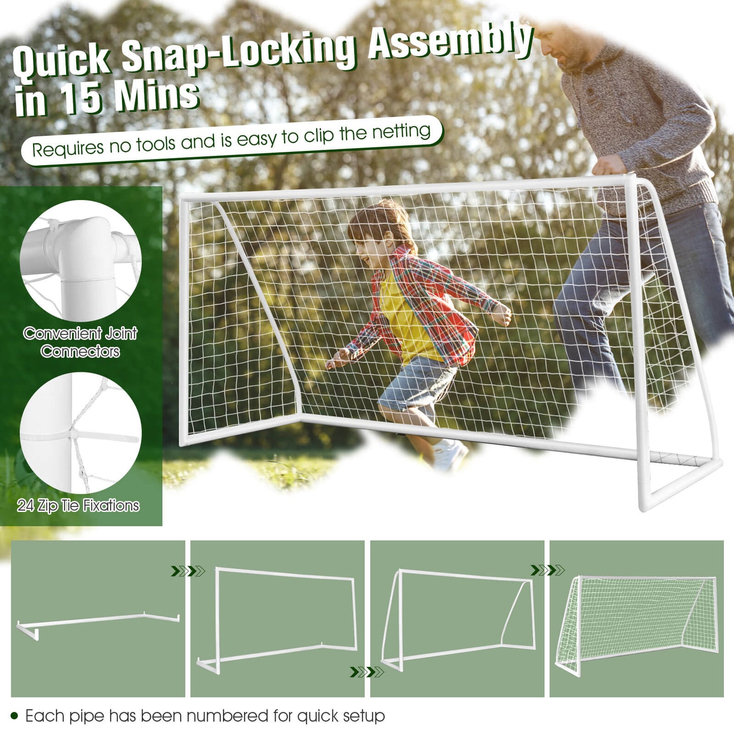 Portable Soccer Goal | Backyard Soccer Goal | Blissbabies