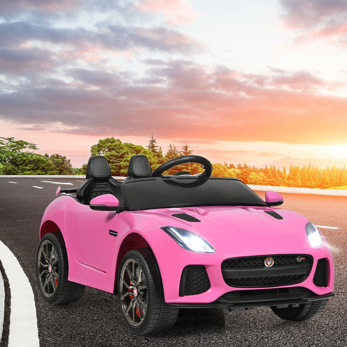 kids pink riding car | 12v remote control car | Blissbabies