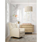 Babyletto Kiwi Cream Nursery Power Glider Recliner Chair with Natural Wood Base