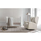 Seesaw Cream Nursery Power Recliner Chair w/ Electronic Control and USB with Metal Base