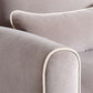 Miles Fawn Beige Velvet Nursery Power Recliner Chair with Wooden Base