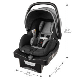 GOLD SensorSafe Shyft Smart Modular Travel System with LiteMax Infant Car Seat (Moonstone Gray)