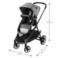 GOLD SensorSafe Shyft Smart Modular Travel System with LiteMax Infant Car Seat (Moonstone Gray)