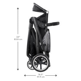 GOLD SensorSafe Shyft Smart Modular Travel System with LiteMax Infant Car Seat (Moonstone Gray)