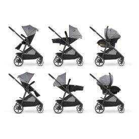 GOLD SensorSafe Shyft Smart Modular Travel System with LiteMax Infant Car Seat (Moonstone Gray)