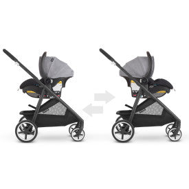 GOLD SensorSafe Shyft Smart Modular Travel System with LiteMax Infant Car Seat (Moonstone Gray)