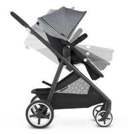GOLD SensorSafe Shyft Smart Modular Travel System with LiteMax Infant Car Seat (Moonstone Gray)