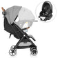 GOLD Otto Self-Folding Lightweight Travel Stroller (Moonstone Gray)
