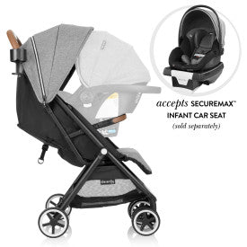 GOLD Otto Self-Folding Lightweight Travel Stroller (Moonstone Gray)