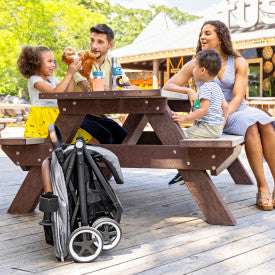 GOLD Otto Self-Folding Lightweight Travel Stroller (Moonstone Gray)