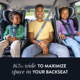Gold Revolve360 Slim 2 in 1 Rotational Convertible Car Seat (Obsidian Black)