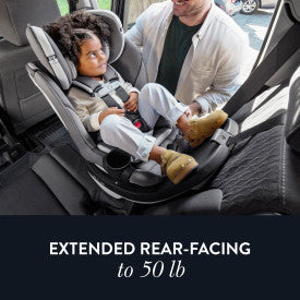 Gold Revolve360 Slim 2 in 1 Rotational Convertible Car Seat (Obsidian Black)