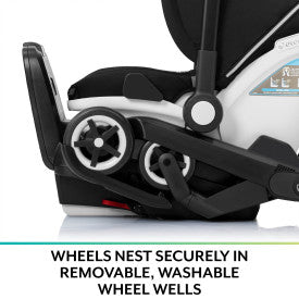 Gold Shyft DualRide with Carryall Storage Infant Car Seat and Stroller Combo (Onyx Black)