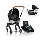 Gold Shyft DualRide with Carryall Storage Infant Car Seat and Stroller Combo (Moonstone Gray)