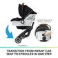 Gold Shyft DualRide with Carryall Storage Infant Car Seat and Stroller Combo (Moonstone Gray)