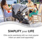 GOLD Otto Self-Folding Lightweight Travel Stroller (Moonstone Gray)