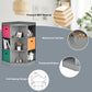 3-Tier Kids Storage Shelf Corner Cabinet with 3 Baskets-Gray