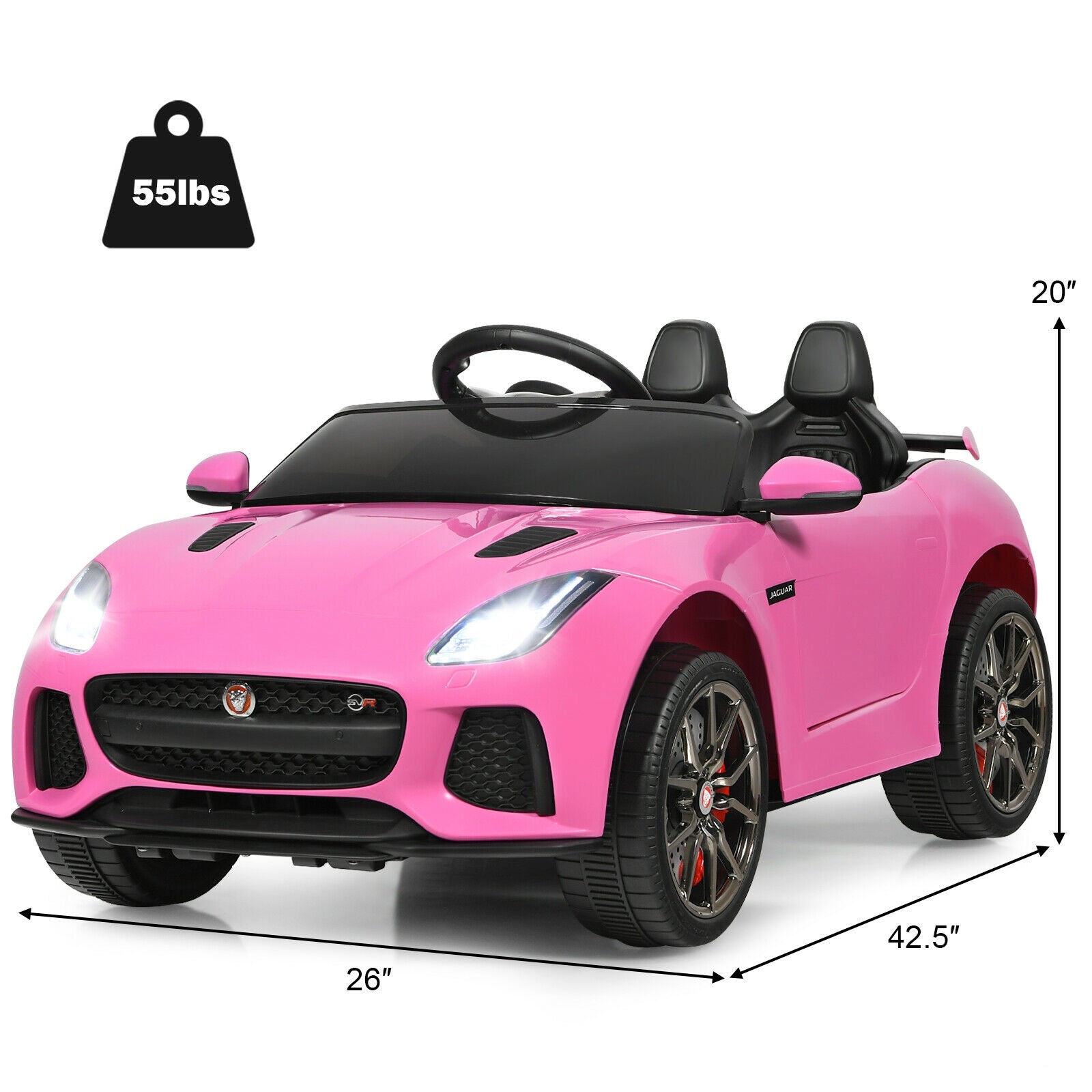 kids pink  riding car | 12v remote control car | Blissbabies