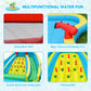 Inflatable Water Park Bounce House with Double Slide and Climbing Wall