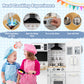 Wooden Kid's Corner Kitchen Playset with Stove for Toddlers-White