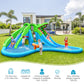 Inflatable Crocodile Style Water Slide Upgraded Kids Bounce Castle with 750W Blower