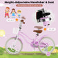 Children Bicycle with Front Handbrake and Rear Coaster Brake-Purple