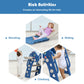 3-in-1 Kids Slide Baby Play Climber Slide Set with Basketball Hoop -Blue