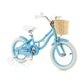 14" Kid's Bike with Training Wheels and Adjustable Handlebar Seat-Blue