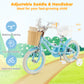 14" Kid's Bike with Training Wheels and Adjustable Handlebar Seat-Blue