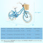 14" Kid's Bike with Training Wheels and Adjustable Handlebar Seat-Blue