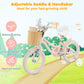 14" Kid's Bike with Training Wheels and Adjustable Handlebar Seat-Pink