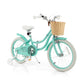 18" Kid's Bike with Training Wheels and Adjustable Handlebar Seat-Green