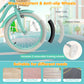 18" Kid's Bike with Training Wheels and Adjustable Handlebar Seat-Green