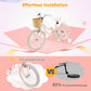 18" Kid's Bike with Training Wheels and Adjustable Handlebar Seat-Pink