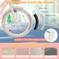 18" Kid's Bike with Training Wheels and Adjustable Handlebar Seat-Pink