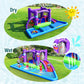 Inflatable Water Slide Park with Splash Pool and 750W Blower