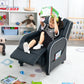 Kids Recliner Chair with Side Pockets and Footrest-White