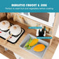 Wooden Kids Pretend Kitchen Playset Cooking Play Toy with Utensils and Sound