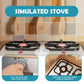 Wooden Kids Pretend Kitchen Playset Cooking Play Toy with Utensils and Sound