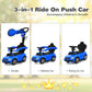 3-in-1 Mercedes Benz Ride-on Toddler Sliding Car-Blue