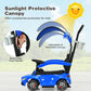 3-in-1 Mercedes Benz Ride-on Toddler Sliding Car-Blue