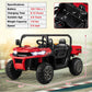 2-Seater Kids Ride On Dump Truck with Dump Bed and Shovel-Red
